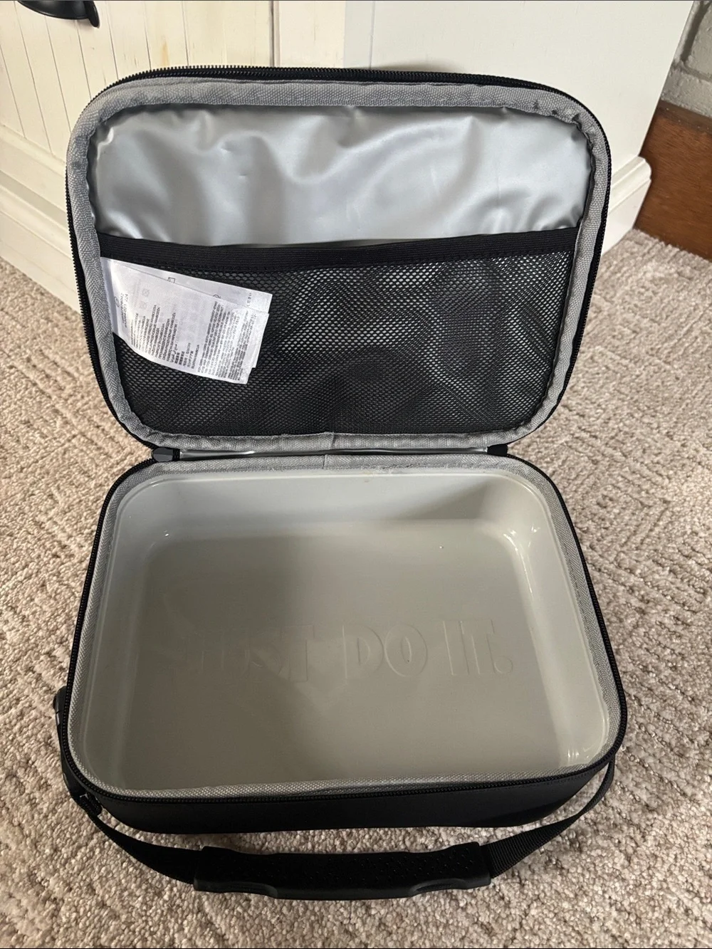 Nike Black Lunch Bag with Silver Logo